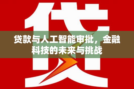 双柏贷款与人工智能审批，金融科技的未来与挑战