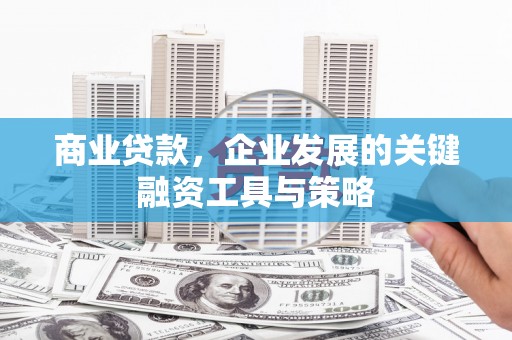 南乐商业贷款，企业发展的关键融资工具与策略
