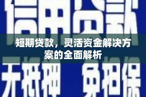 巍山短期贷款，灵活资金解决方案的全面解析