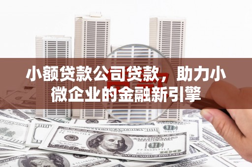 扎兰屯小额贷款公司贷款，助力小微企业的金融新引擎