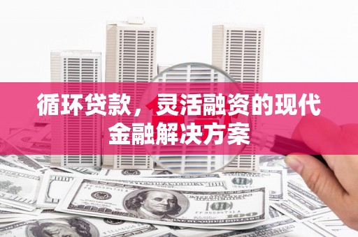 姑苏循环贷款，灵活融资的现代金融解决方案