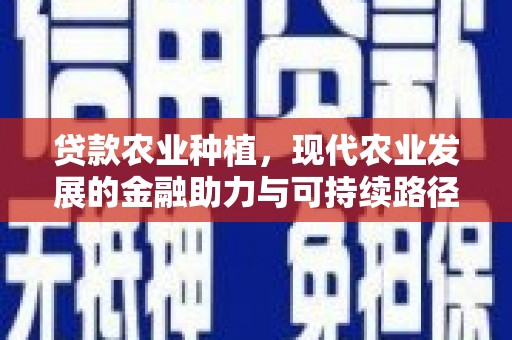 灵台贷款农业种植，现代农业发展的金融助力与可持续路径