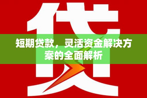 思南短期贷款，灵活资金解决方案的全面解析