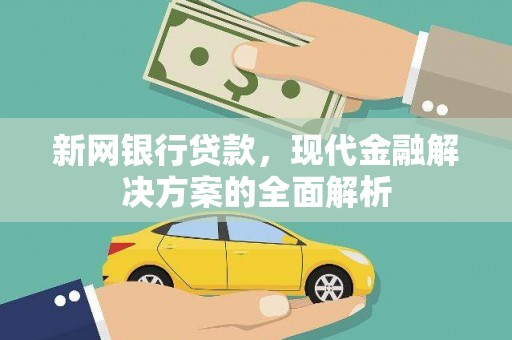 秀洲新网银行贷款，现代金融解决方案的全面解析