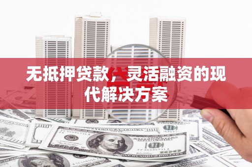 西吉无抵押贷款，灵活融资的现代解决方案