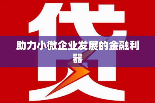 岭东助力小微企业发展的金融利器
