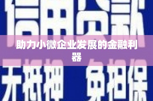 灵石助力小微企业发展的金融利器