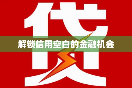 广水解锁信用空白的金融机会