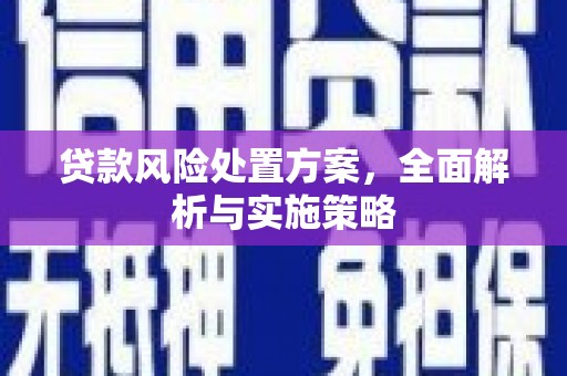 吐鲁番贷款风险处置方案，全面解析与实施策略